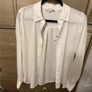 Vince Women's Cream Dress Shirt